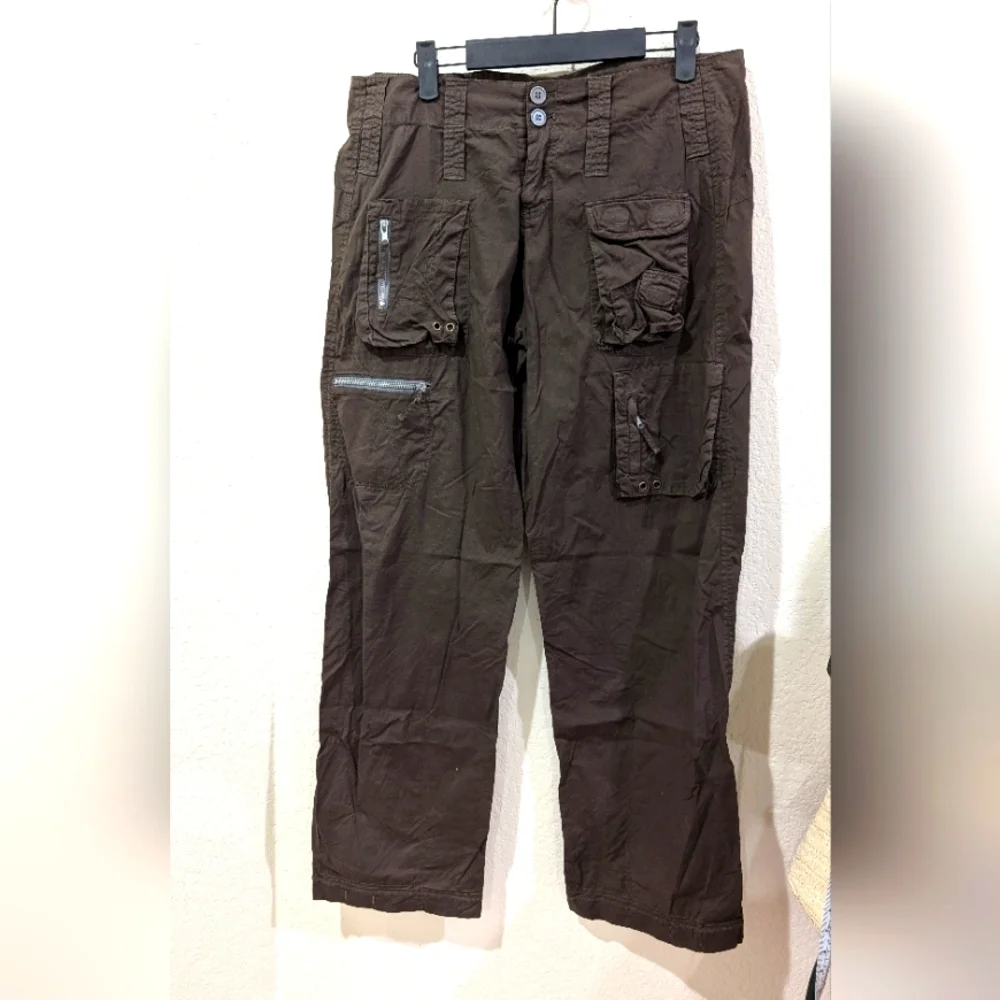Y2K Johnny Was Pete & Greta Collab Cropped Cargo Pants - Picture 1 of 6